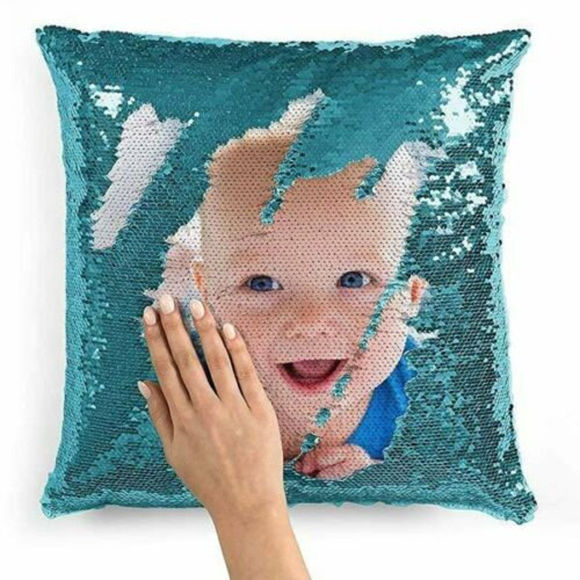 Picture of Personalized Magic Photo Sequin Pillow - Best Gift