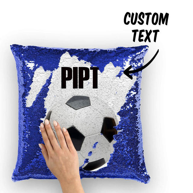 Picture of Personalized Name Magic Football Sequin Pillow - Best Gift