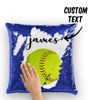 Imagen de Almohada de lentejuelas de béisbol mágica con nombre personalizado - El mejor regalo
