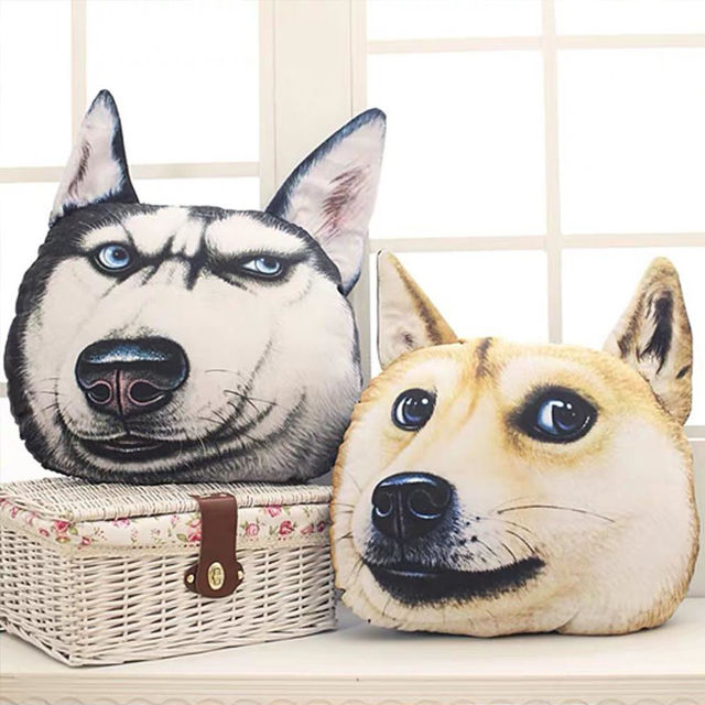 Picture of Photo Husky Pillow - Custom Face Pillow - Personalized with Your  Favourite Picture