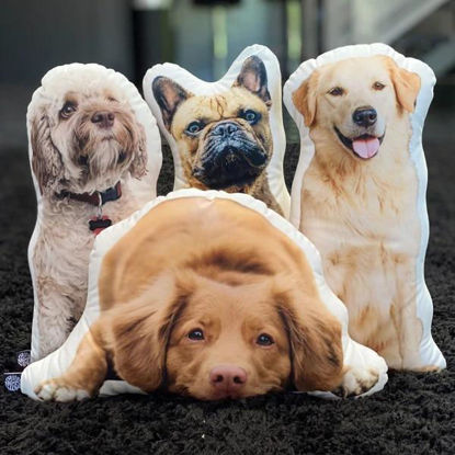 Image de Oreiller 3D pour chien personnalisé - Personnalisez avec votre adorable animal de compagnie - Meilleur cadeau