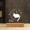 Picture of Moon Cat Night Light - Personalized It With Your Kid's Name