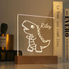Imagen de Bonita luz nocturna de dinosaurio, personalizada con el nombre de tu hijo.