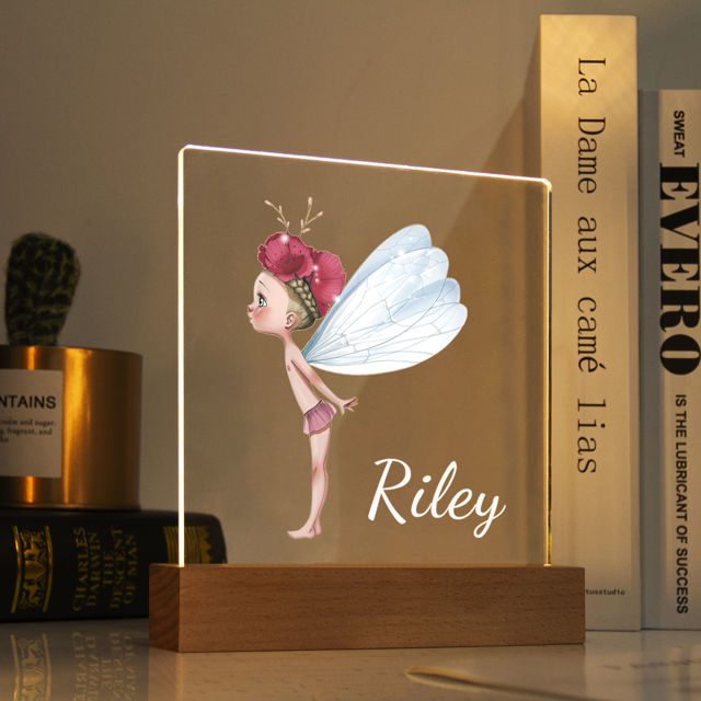 Picture of Flower Fairy Night Light - Personalized It With Your Kid's Name