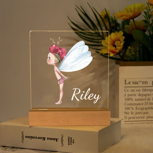 Picture of Flower Fairy Night Light - Personalized It With Your Kid's Name