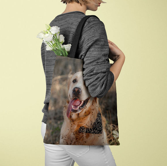 Bild von Personifizieren Sie mit Ihren geliebten und reizenden Haustier-Foto-Taschen-Tasche