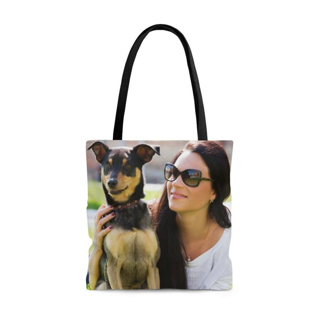 Picture of Personalize with Your Loved Ones and  Lovely Pets Photos Tote Bag