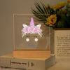 Bild von Blumen-Einhorn-Nachtlicht - Personalisiert mit dem Namen Ihres Kindes