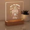 Picture of GO TO SPACE Rocket Night Light   - Personalized It With Your Kid's Name