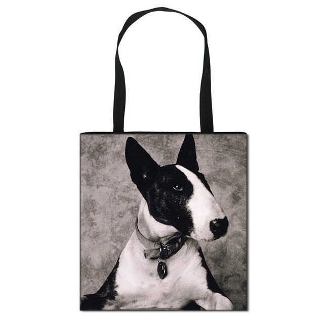 Picture of Custom Dog Photo Portable Hand Canvas Bag Personalized Pet Photo Bag