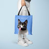 Picture of Customized Pet Upper-body Photo Tote Bag Personalized Name And Background Color