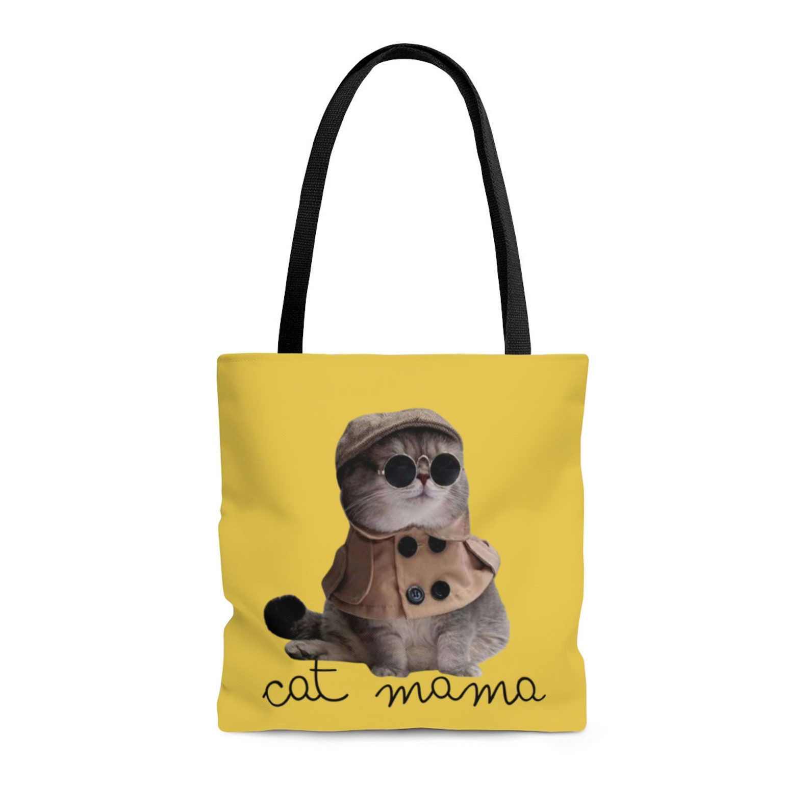 CAT MOM Canvas Zipper TOTE Brand New Christmas or Beach BAG is