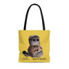 Picture of Customized Pet Photo Tote Bag With Personalized  Background Color Best Gifts For Cat Mom