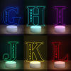 Bild von Benutzerdefiniertes Namensnachtlicht mit bunter LED-Beleuchtung - mehrfarbiges Buchstaben-Nachtlicht mit personalisiertem Namen