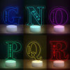 Imagen de Luz de noche con nombre personalizado con iluminación LED de colores - Luz de noche con letras multicolores con nombre personalizado