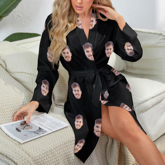 Imagen de Camisón de cara de copia personalizada Pijama de avatar personalizado
