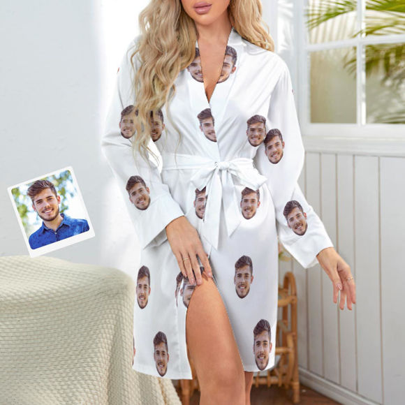 Imagen de Camisón de cara de copia personalizada Pijama de avatar personalizado