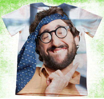 Imagen de Camisetas con foto Camiseta con rostro humano Regalo personalizado con foto para niños