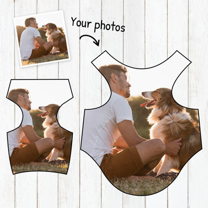 Immagine di Vestiti per animali domestici personalizzati Personalizzazione dell'immagine completa Vestiti per animali domestici senza maniche