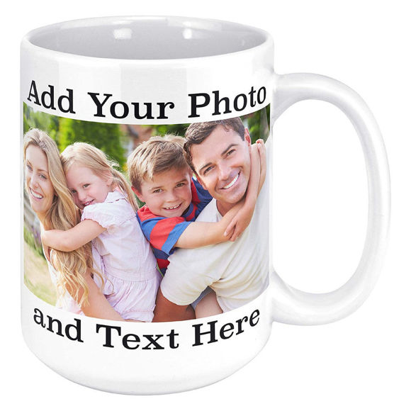 Imagen de Taza de café con foto personalizada, taza de café personalizada, regalo de cumpleaños, regalos de papá, regalo para él, regalos del día del padre, taza con foto, regalo para mamá