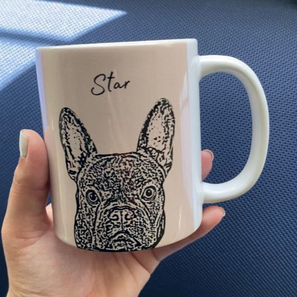 Imagen de Taza personalizada para mascotas con foto de mascota + nombre Taza personalizada para perros Taza de café para perros Tazas personalizadas para mascotas