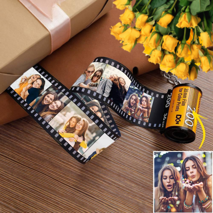 Picture of Multiple Optional Header Friends Photos Memorial Album Personalized 5-20 Photos Keychain Film Camera Roll Custom Gifts Birthday Gifts