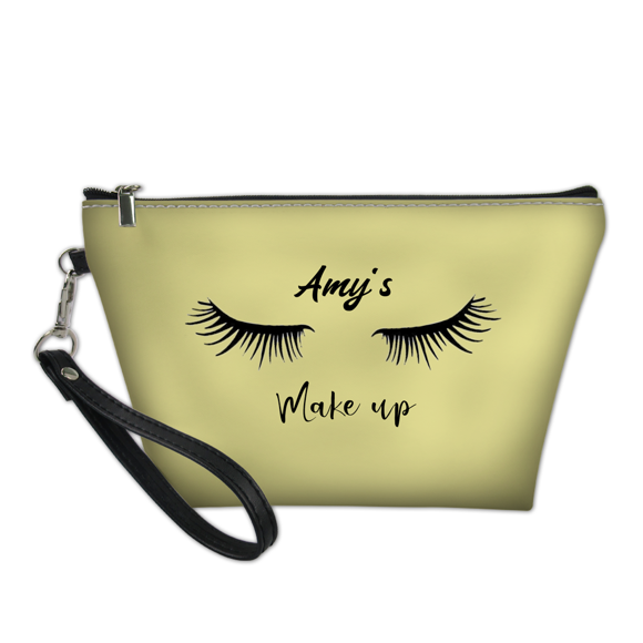 Picture of Custom Portable Cosmetic Bag Personalized Make Up Bag Personalized Color And Name Personalized Gifts