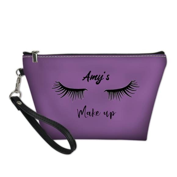 Picture of Custom Portable Cosmetic Bag Personalized Make Up Bag Personalized Color And Name Personalized Gifts