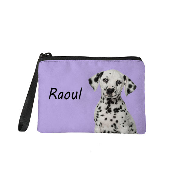 Picture of Custom Puppy Photo Portable Coin Purse Personalized Pet Photo Coin Purse Personalized Pet Photo And Name Personalized Gifts For Pet Mommy