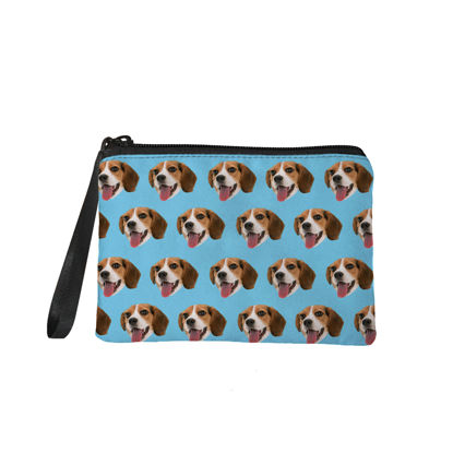 Picture of Custom Arrange Pet Avatars Portable Coin Purse Personalized Pet Photo Coin Purse Custom Gifts For Pet Lovers