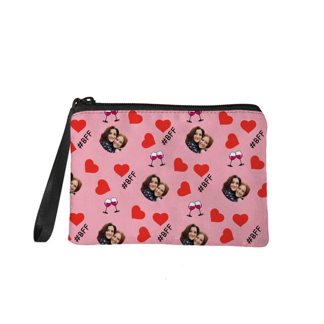 Picture of Custom Photo Portable Coin Purse Personalized Friends Photo Coin Purse Personaliezed Gifts For Your Best Friends