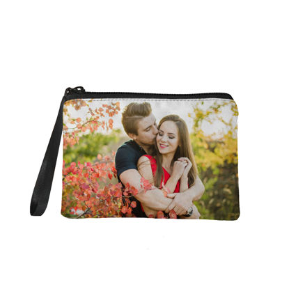 Picture of Custom Couple Photo Portable Coin Purse Personalized Photo Coin Purse Personaliezed Gifts For Valentine's Day
