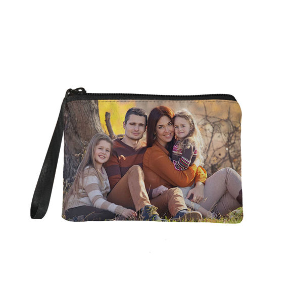 Picture of Custom Family Photo Portable Coin Purse Personalized Photo Coin Purse Personaliezed Gifts For Love Ones
