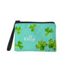 Picture of Custom Four Leaves Clover Portable Coin Purse Personalized Name Coin Purse Personaliezed Gifts