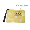 Picture of Custom Daisy Portable Coin Purse Personalized Name Coin Purse Personaliezed Gifts