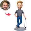 Picture of Custom Bobbleheads: Cool Golfer Man | Personalized Bobbleheads for the Special Someone as a Unique Gift Idea
