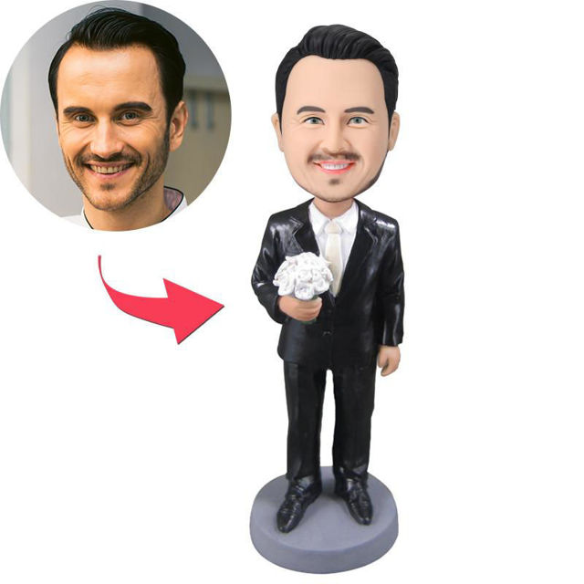 Picture of Custom Bobbleheads: Wedding Groomsmen | Personalized Bobbleheads for the Special Someone as a Unique Gift Idea