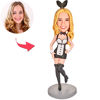 Imagen de Cabezones personalizados: Bunny Girl | Bobbleheads personalizados para alguien especial como idea de regalo única