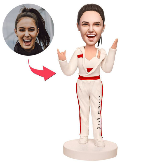 Picture of Custom Bobbleheads: Super Cool Mom | Personalized Bobbleheads for the Special Someone as a Unique Gift Idea
