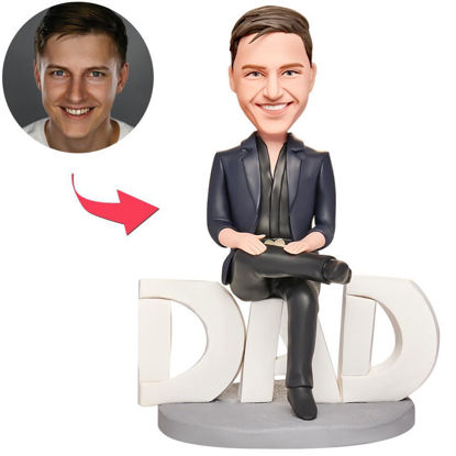 Picture of Custom Bobbleheads: Father's Day Gift Domineering Dad  | Personalized Bobbleheads for the Special Someone as a Unique Gift Idea