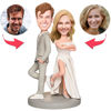 Imagen de Bobbleheads personalizados: Regalo de boda Marido y esposa Socio Bobbleheads | Bobbleheads personalizados para alguien especial como idea de regalo única