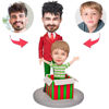 Bild von Benutzerdefinierte Bobbleheads: Papas Geschenk Personalisiertes Geschenk Bobbleheads | Personalisierte Wackelköpfe für den besonderen Menschen als einzigartige Geschenkidee