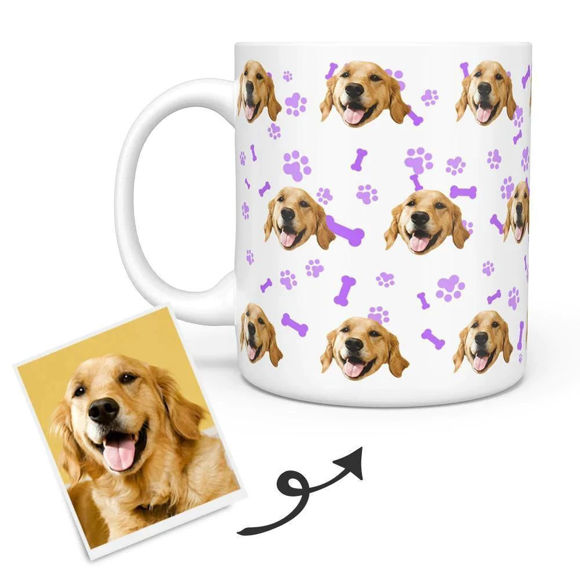 Imagen de Taza personalizada con múltiples avatares para mascotas La taza de café más personalizada
