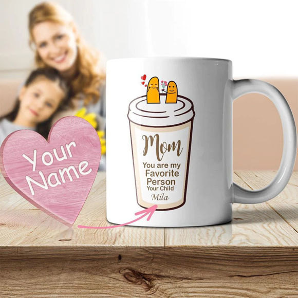 Bild von Personalisierte exklusive Tasse für Mutter, mehrfarbig, bestes Geschenk