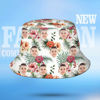 Picture of Personalized Photo All Over Print Tropical Flower Print Hawaiian Fisherman Hat Bucket Hat