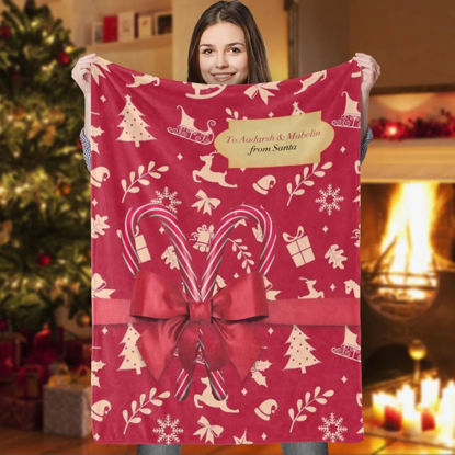 Bild von Kundenspezifische Weihnachtsdecken Die wärmsten Weihnachtsgeschenke