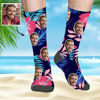 Bild von Benutzerdefinierte Hawaii-Socken Personalisierte Sommersocken - Pflanzen