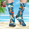 Bild von Benutzerdefinierte Hawaii-Socken Personalisierte Sommersocken - Surf