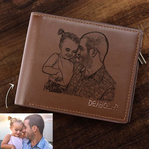 Picture of Personalized Men's Photo Wallet Best Christmas Gifts