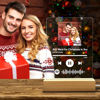 Bild von Personalisiertes Foto-Nachtlicht mit scannbarer Acryl-Song-Plakette Personalisiertes Song-Album-Cover Nachtlicht für Musikliebhaber Personalisiertes Geschenk zu Weihnachten